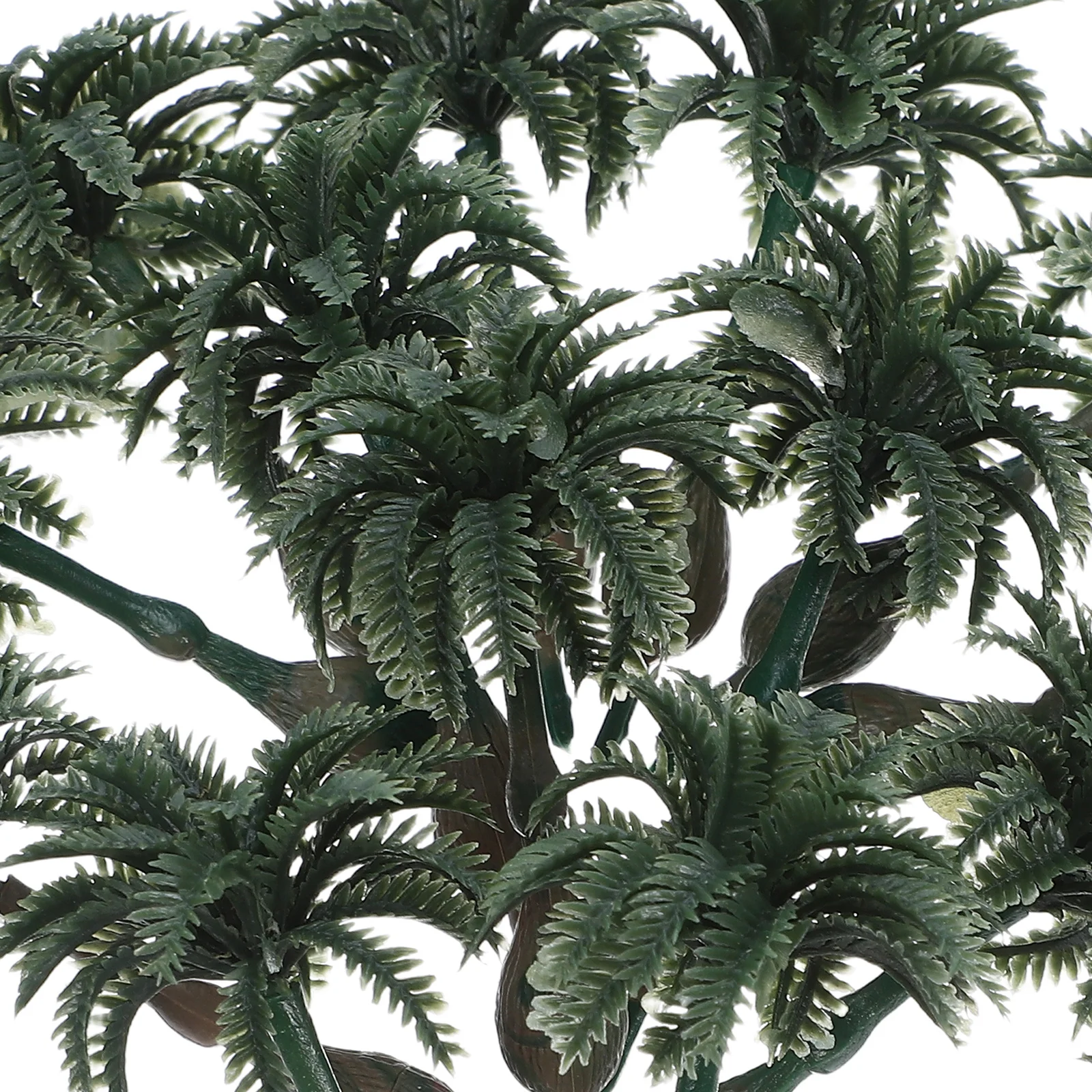 15 pçs palmeiras em miniatura realista plástico coqueiro decoração perfeita para musgo micro paisagem diorama jardim diy fada