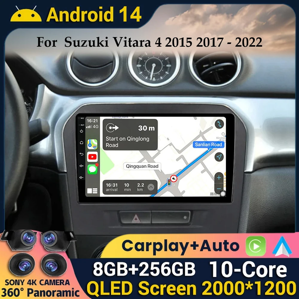 

Android 14 Autoradio For Suzuki Grand Vitara 3 2005 - 2022 Car Radio Multimedia Navigation Wireless CarPlay Auto Stereo Player