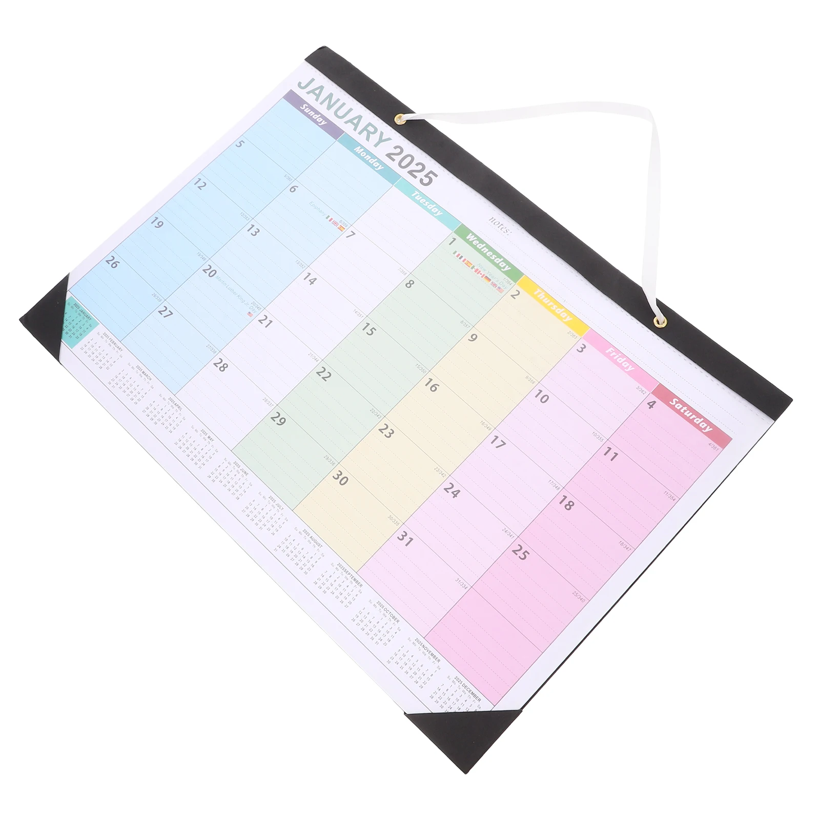 

2025.1-2026.6 Настенный календарь Ежемесячные страницы Ежегодный планировщик Бумага для планирования встреч Офис Дом