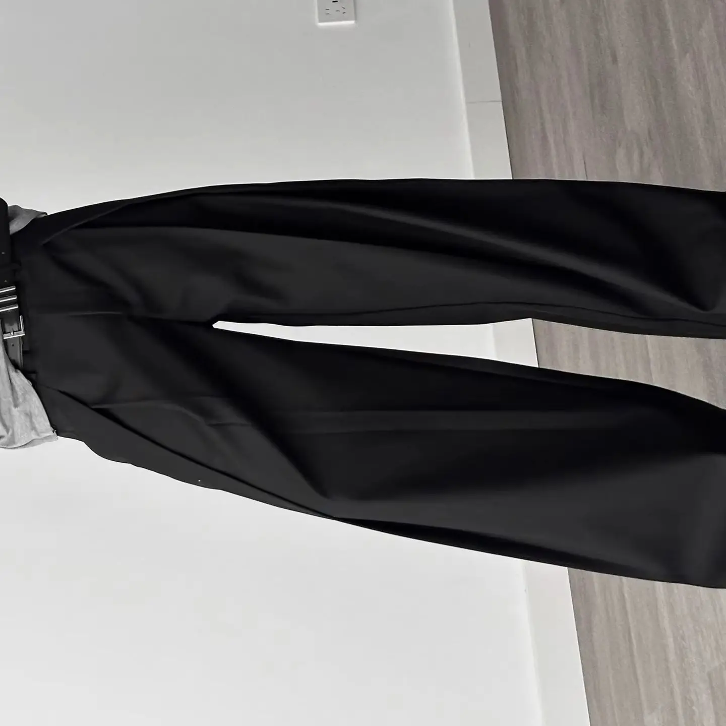Suit Pants Men's Pleated Front Wide Leg Pants Cleanfit Black Solid Low Waist Dressy Trousers Unisex Office Work Casual Clothes