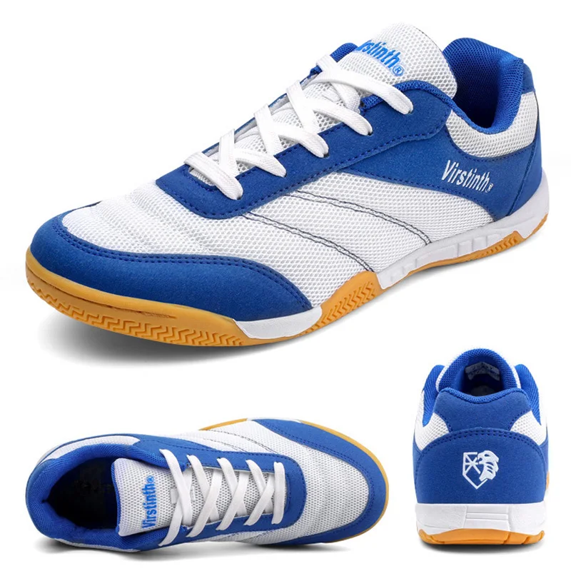 

VIRSTINTH Pro Light Weight Badminton Shoes for Adult Kid Table Tennis Footwears Size 36-45 Breathable Footwears for Volleyball
