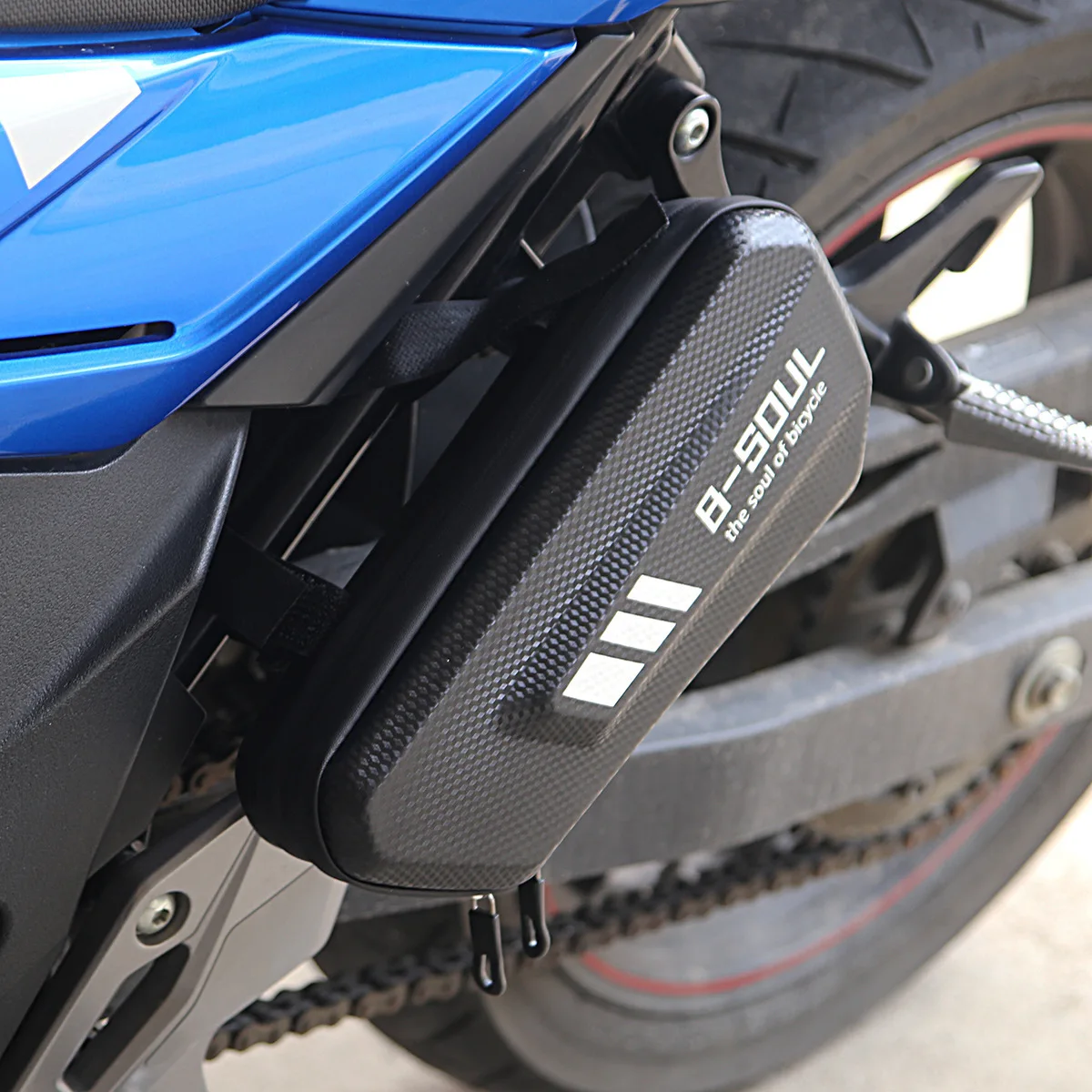 Waterproof Hard Shell Motorcycle Side Bag Big Capacity Bike Frame Bag Portable Motorbike Triangle Storage Bag Cycling Equipment