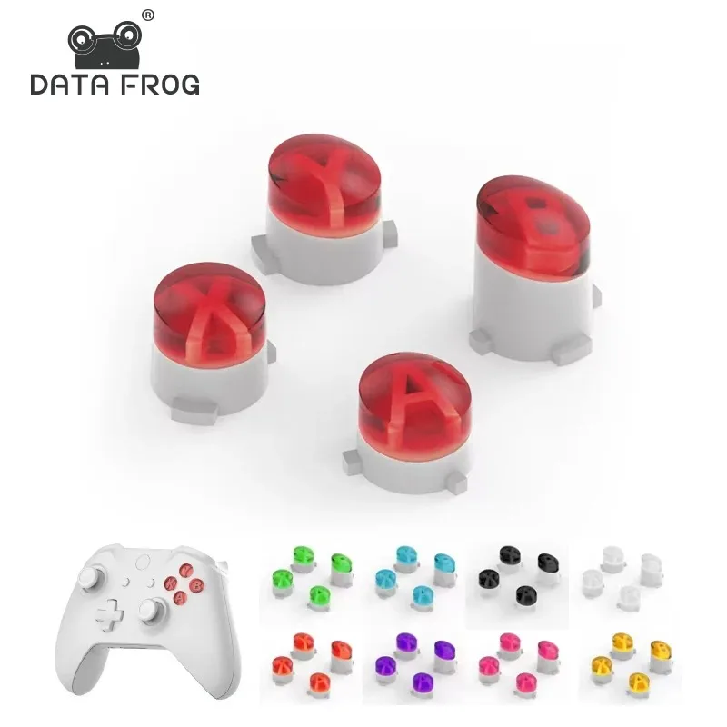 DATA FROG Replacement ABXY Key Buttons For Xbox One/Xbox One S Wireless Controller ABXY Guide Home Buttton For Xbox One Gamepad