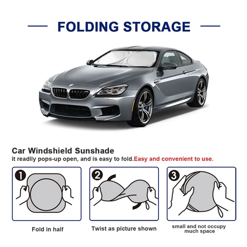6Pcs Car Window SunShade Windshield Visor Anti UV Sticker Cover For Bmw 3 5 1 Series E46 E60 E39 F10 F30 F20 E87 E70 E91 M E90