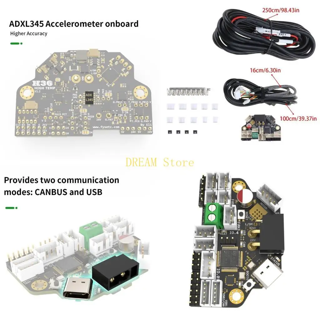 H36 COMBOS 3D TOLURTINT BOARD مع مفاتيح CAN/USB و ADXL345 التسارع للتحكم في الدقة أفضل بيع #1