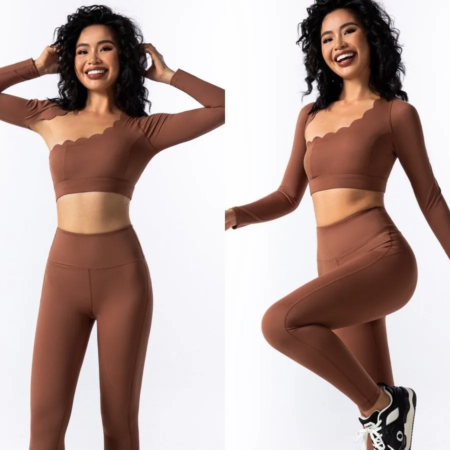 ملابس يوجا رياضية للجري واللياقة البدنية، أطقم يوجا نسائية مريحة وصديقة للبشرة وقابلة للتنفس مع وسادة صدر