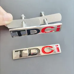 3D Metal Logo TDCI Badge Car Front Grill Emblem Trunk Decal For Ford Fcous Mondeo C Max Fusion Fiesta TDCI Sticker Accessories