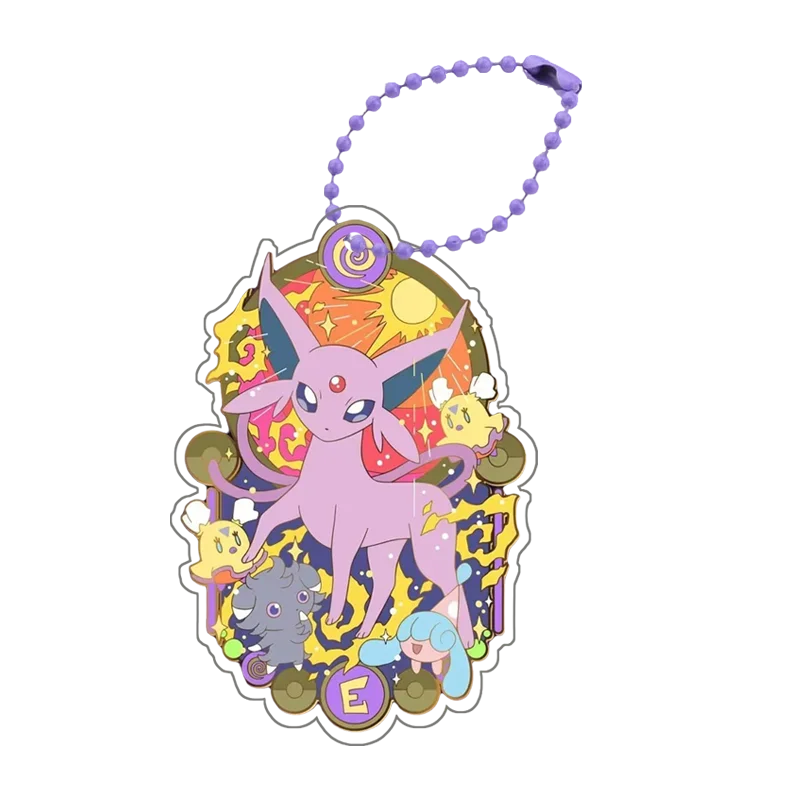 Anime for Eeveelution Leafeon Espeon Umbreon Eevee Sylveon Jolteon Flareon Glaceon Acrylic Keychain Bag Pendant Decorative Gift - view 4