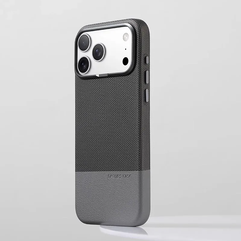 HOCE Hit Color Leather Magnetic Phone Case For iPhone 13 14 15 16 17 Pro Max 17 Air For MagSafe Alloy Lens Shockproof Hard Cover