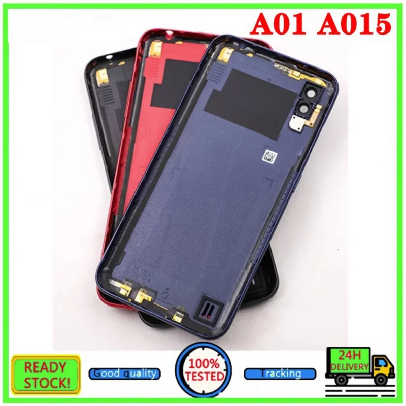 Back Housing For Samsung Galaxy A01 A015 Back Door Battery Cover Rear Chassis Case