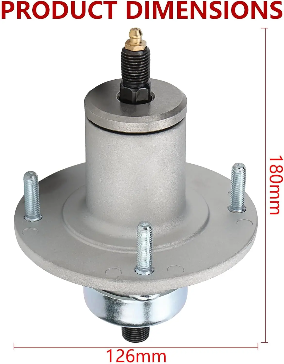 AM137483 Mower Blade Spindle Assembly Compatible with JD X300 X300R X304 X305R X310 X324 X350 Housing Replaces# M159146, M157769