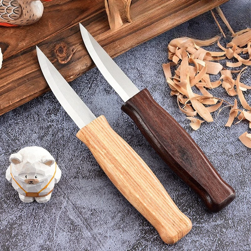 

Professional 5-Piece Beginner Woodcarving Set Stainless Steel with Ergonomic Anti-Slip Handles for Student Woodworking Tool