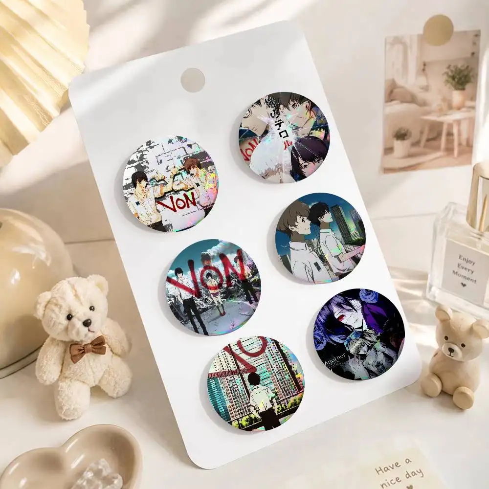 Anime Terror in Resonance    Anime Creative Tinplate Soft Button Pins Animal Icon Brooch Lapel Backpack Badge Accessories Pin