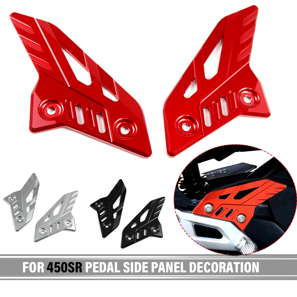 

For CF 450SR 450sr Pedal Side Panel Decoration Motorcycle Accessories Protective Guard Cover Side Left Right Decoration Guard