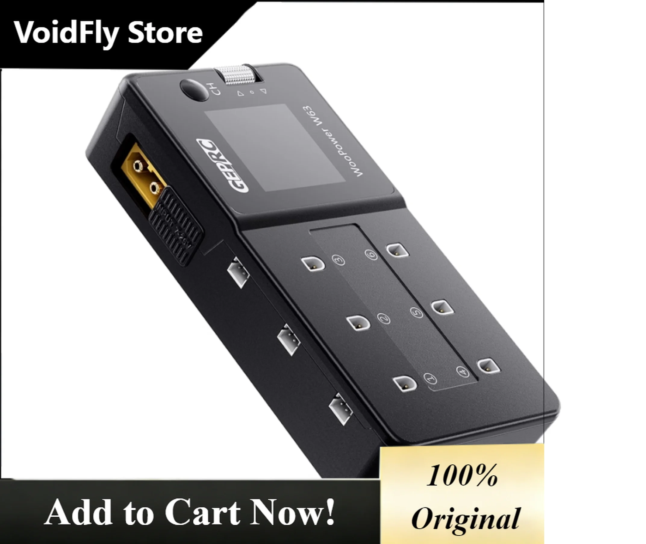 VoidFly GEPRC WooPower W63 100w Smart Battery Charger Charged for LiPo LiHV LiFe Suit Short-circuit Protection RC FPV Quadcopter