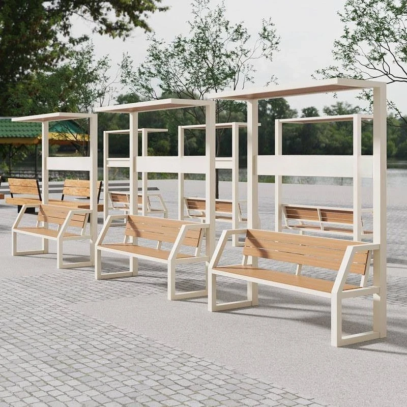Outdoor courtyard park with backrest ceiling to make chairs B & B rest leisure bench car parking stadium community sunshade