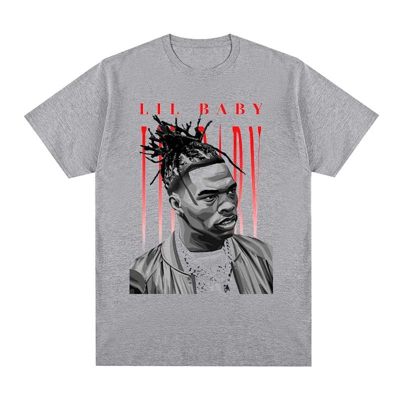 2024 Lil Baby Hip Hop T-shirt Vintage Cotton Men New TEE TSHIRT Womens Tops Unisex Japanese Vintage Artwork Tengu Gods Defeatt