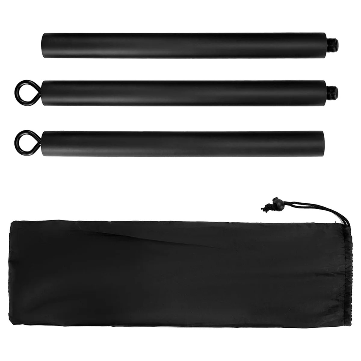 Resistance Band Bar Pilates Bar Home Gym Fitness Workout Bar for Strength Training Cardio Exercise - 108CM