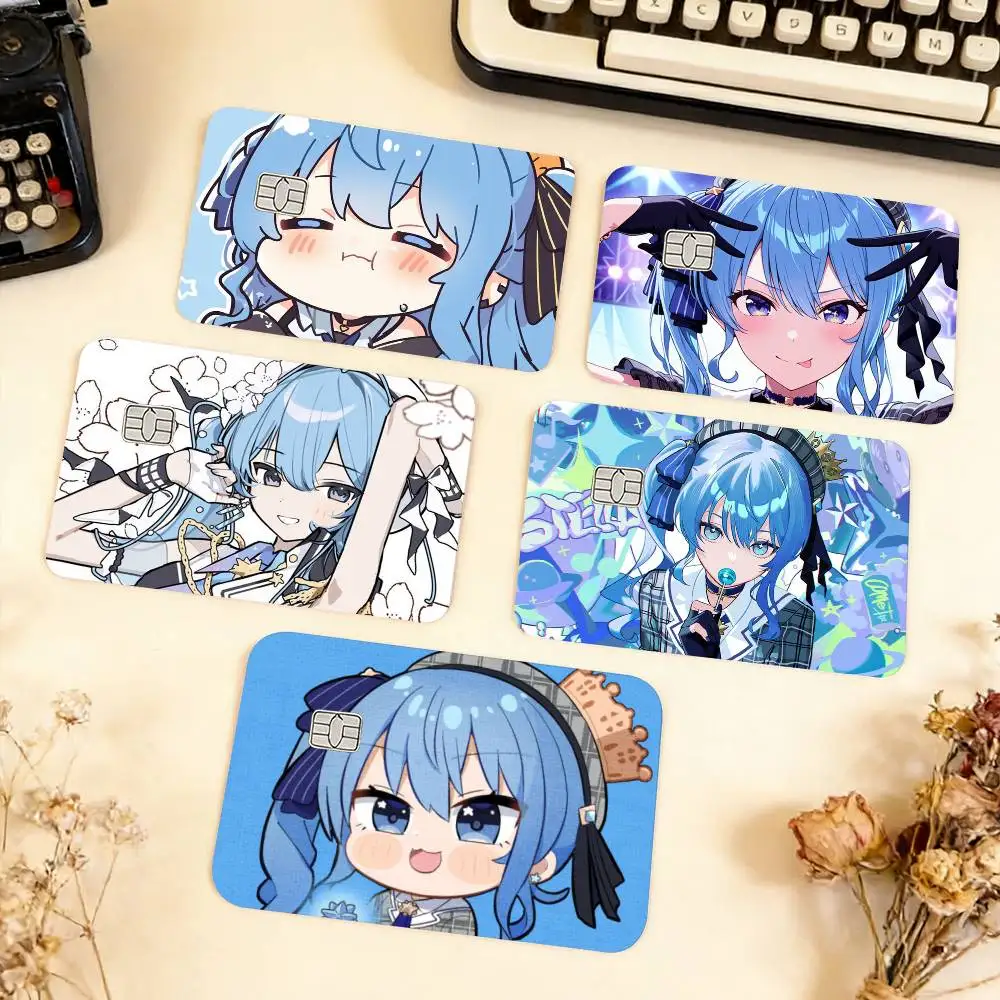 

Hololive VTuber Kawaii Hoshimachi Suisei Waterproof Film Skin Cover Credit Card Stickers Debit Front Bank Bus Pass