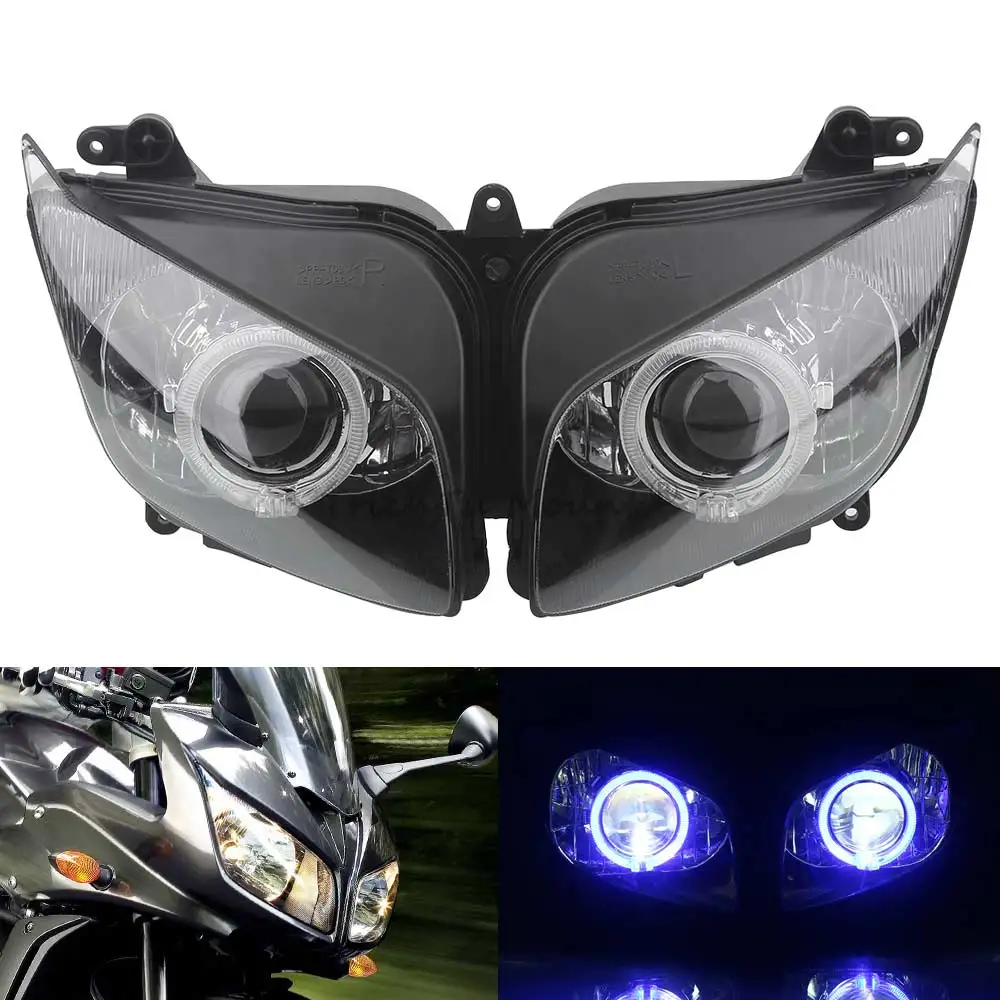 

Motorcycle LED Light Headlight Lo/Hi Beam Headlamp Custom HID Headlight Assembly For Yamaha FZ1 FZ-1S Fazer 2006-2015 faro moto