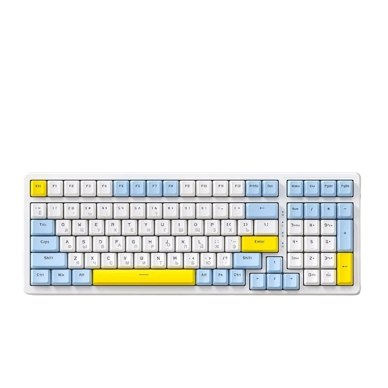 

K3MAX Russian mechanical keyboard gasket structure Russian hot-swappable game Russian keyboard