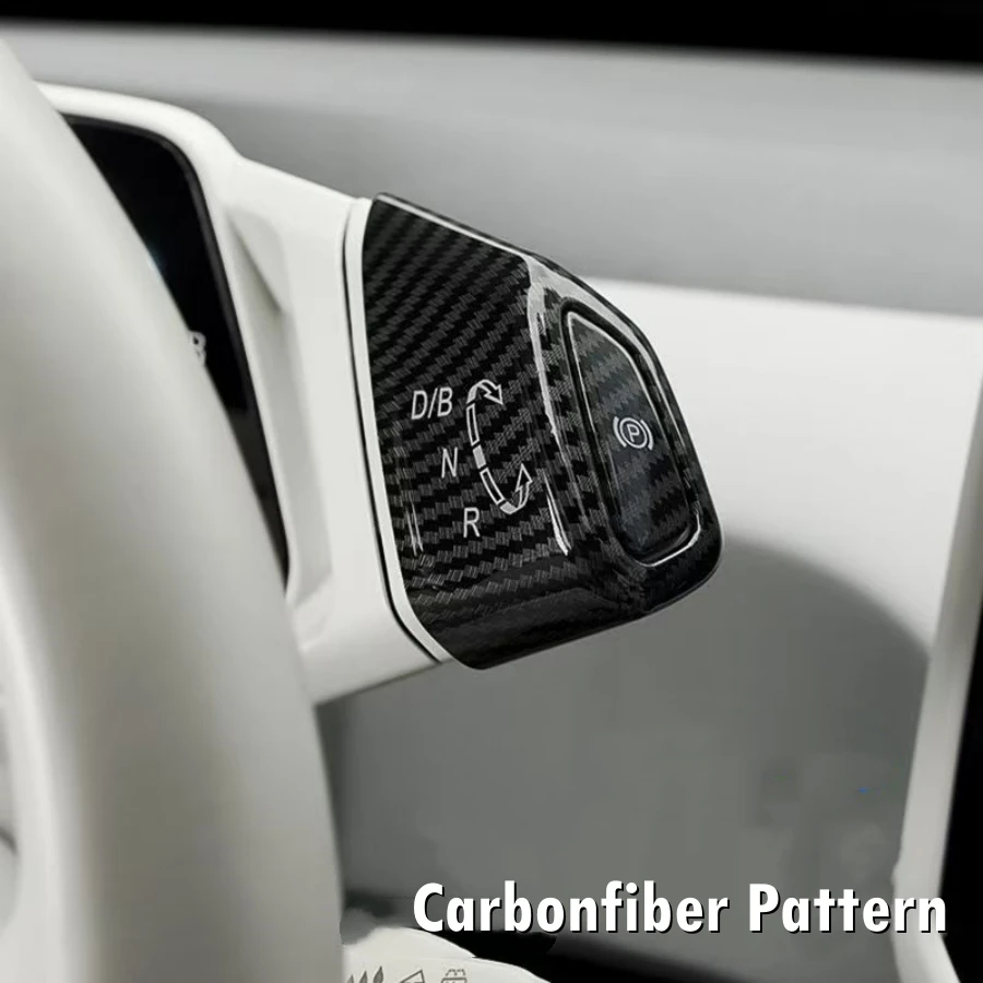 ل VW ID.3 ID.4 ID.6 2021-2024 ABS مقبض تروس السيارة غطاء والعتاد التحول إطار لوحة الزخرفية و P غطاء أزرار ID4 تقليم الداخلية #3