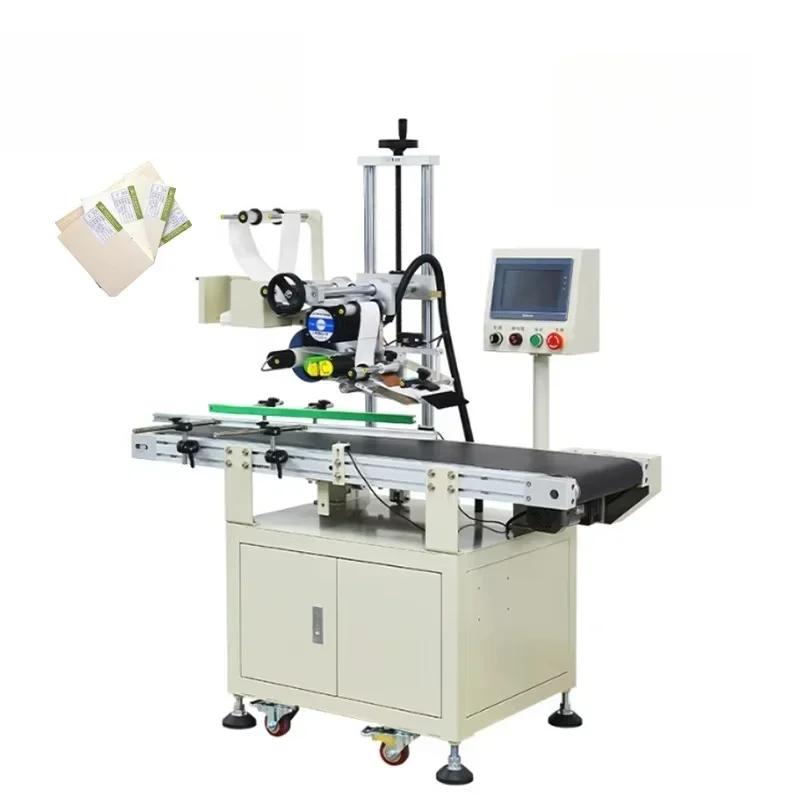 Customized Automatic Small Desktop Flat Sticker Labeling Machine Plane Surface Label Applicator for Cardboard Box Waybill Label