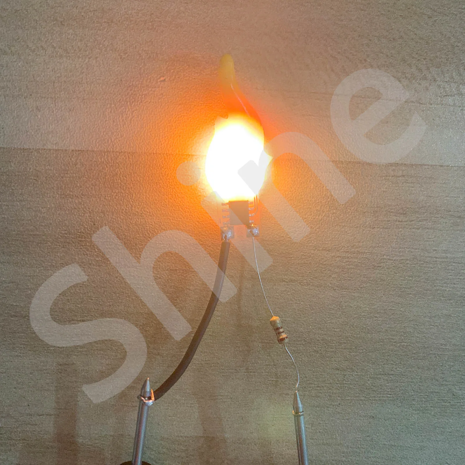 Lampe à bougie soudée LED, filament de flamme créative, ampoule Edison, décoration de fête de camping, accessoires d\'éclairage, bricolage, DC 5V,