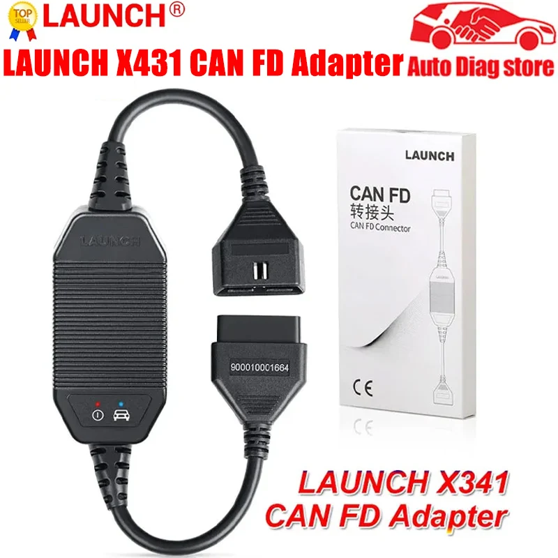 LAUNCH X431 CAN FD Connector Car Code Reader Diagnostic Tool Work for Can FD Compatibel Vehicles For X431 V+/ Pro3/ Pad 3/ Pad V