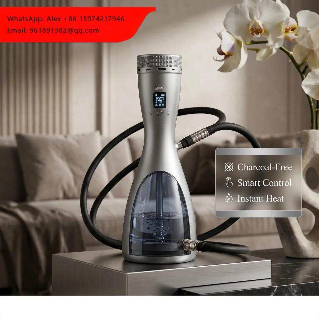 

Portable Electric Hookah Kit Rechargeable Battery Powered Shisha Pen Without Charcoal Luxury Set OEM ODM Factory Direct