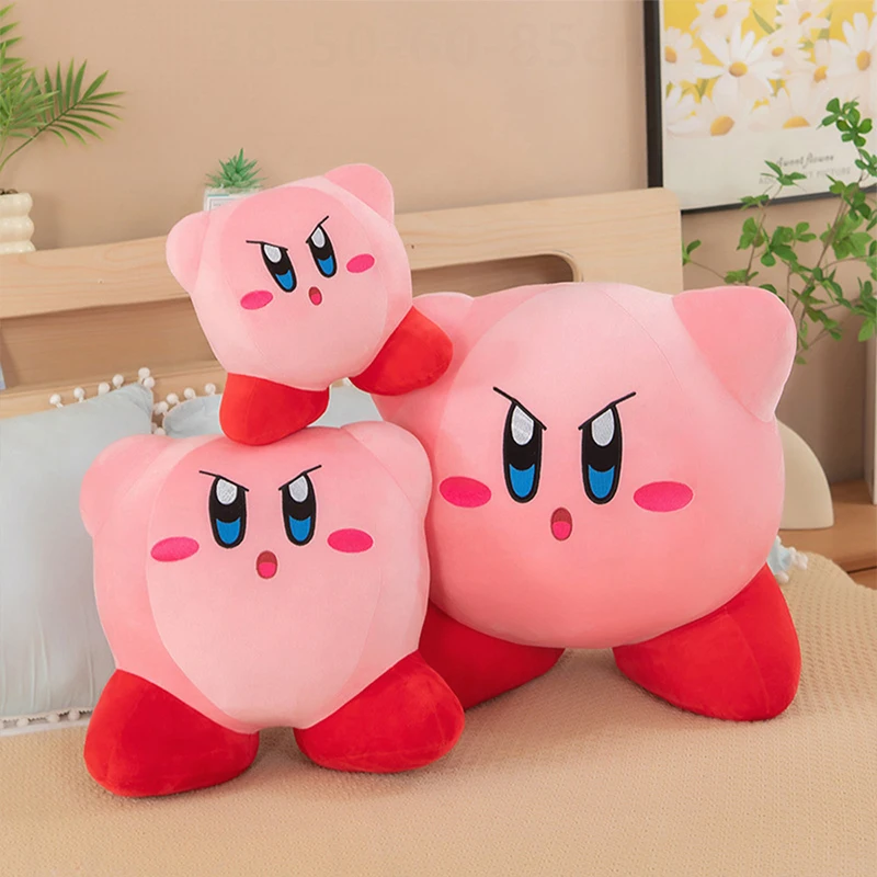 

Милая плюшевая игрушка Кирби в стиле аниме, большая мягкая кукла Кирби, украшение для комнаты, плюшевые игрушки, отличный подарок на день рождения для детей