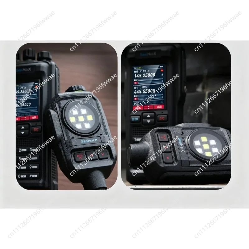 Wireless Karaoke Microphone Speaker, Senheix No.1 with Bluetooth, Dual PTT, Flash Light for GT-12