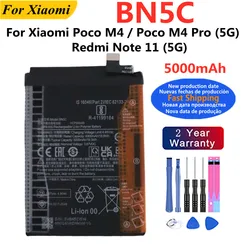 BN5C 5000mAh Battery For Xiaomi Poco M4 /M4 Pro (5G) Redmi Note 11 5G High Qulity Phone Battery Bateria + Free Tools