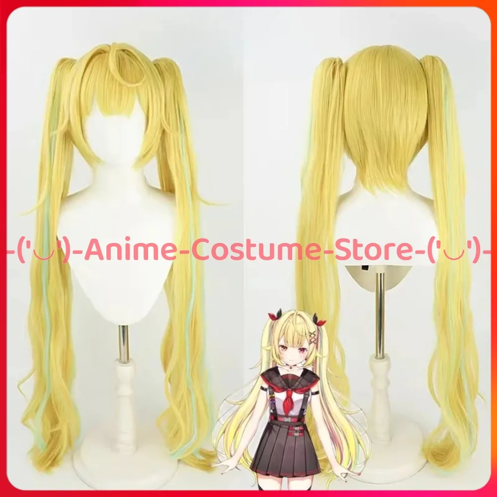 NIJISANJI 호시카와 사라 코스프레 가발 애니메이션 게임 캐릭터 할로윈 카니발 파티 의상 가발 내열성 합성 머리카락