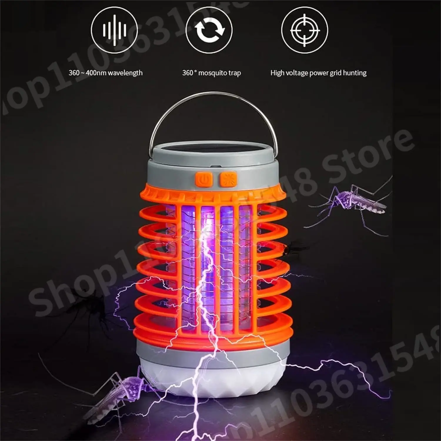 Mozz Guard Mosquito Zapper, 2024 New Outdoor Waterproof Mosquito Lamp, Portable 3 in 1 Cordless Mosquito Lamp, for Home Camping