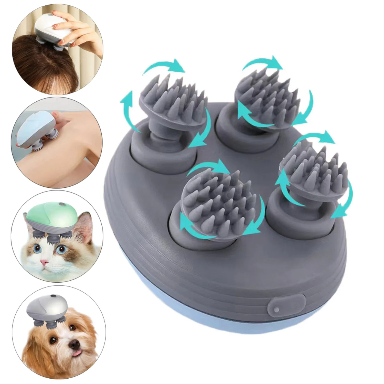 

Experience the Enhanced Ultimate Luxury Smart Pet Massager for Dogs and Cats - Promotes Healthy Hair Growth and Scalp Health thr