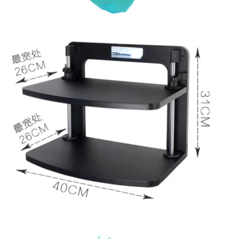 Desktop computer monitor screen elevated stand office mat desktop