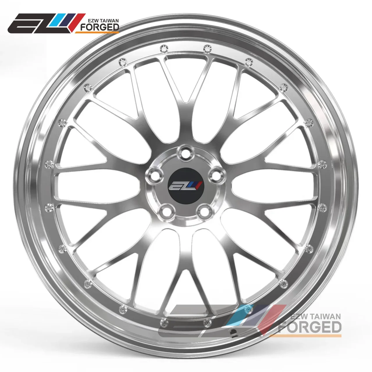 For  Custom 2-Piece 18 19 20x10 22x10 24x12 Inch Passenger Car Wheels 5x112 5x120 5x114.3 Forged Car Rims Polished Classic Style