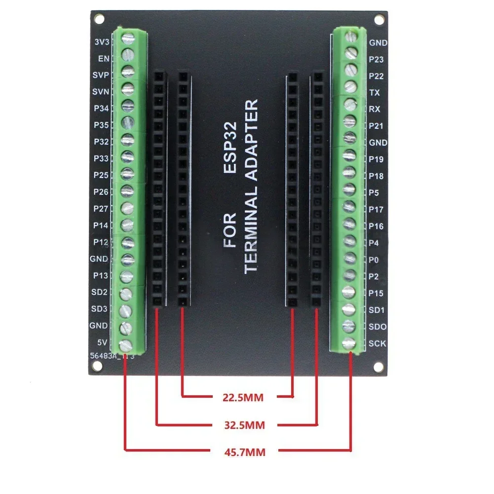 2 PCS Shield Module 38 Pin Development Board For Home Smart Project Part Kits DIY Electronic Expansion Board