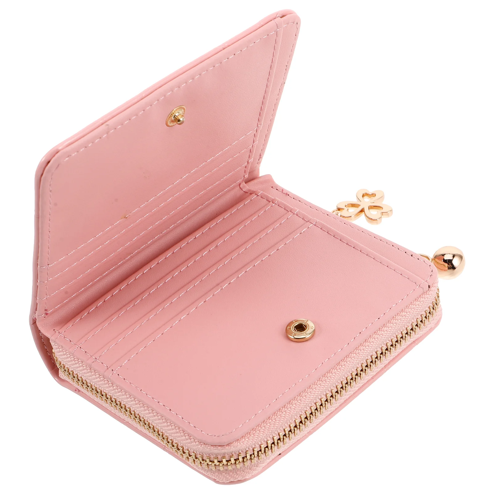 

Girls Purses for Coin Cute Card Pouch Small Wallet Handbag Zipper with Slots Pink Wallets Woman Women Miss