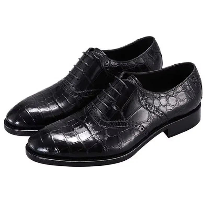 duanshe new men shoes summer   male  business  leisure  crocodile shoes