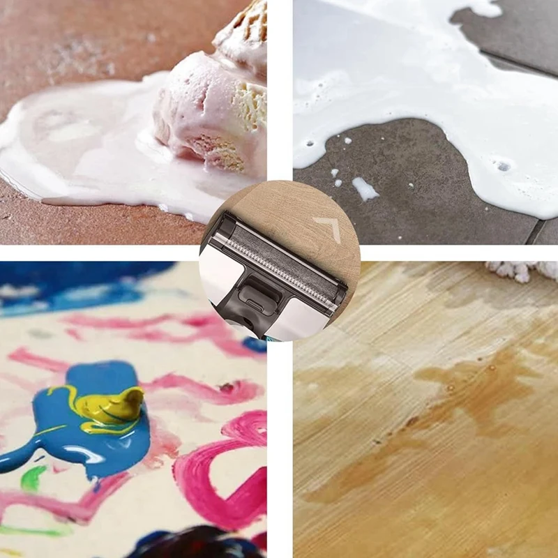 AB43-For Tinece Floor ONE S5/Floor One S5 Pro 2 مكنسة كهربائية رطبة وجافة لاسلكية، 2 بكرات فرشاة ومرشحين HEPA