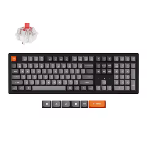 Keychron K10 Max QMK Wireless Custom Mechanical Keyboard Bluetooth and 2.4 Ghz Keychron Super Switch Double-Shot PBT Keycap