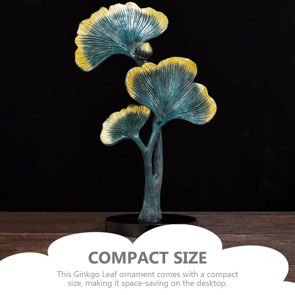 

Ginkgo Leaves Desktop Ornament Tabletop Decor Decoration Garden Ornaments for Living Room