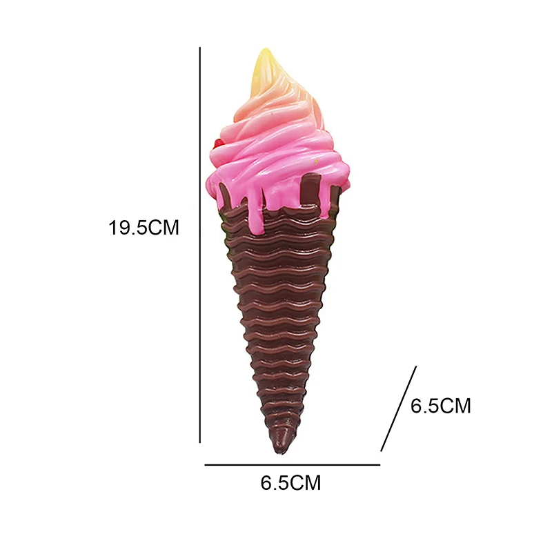 Mainan hadiah Natal, simulasi penghilang stres untuk anak-anak Squishies warna-warni es krim lambat naik lembut Kreatif 1 buah