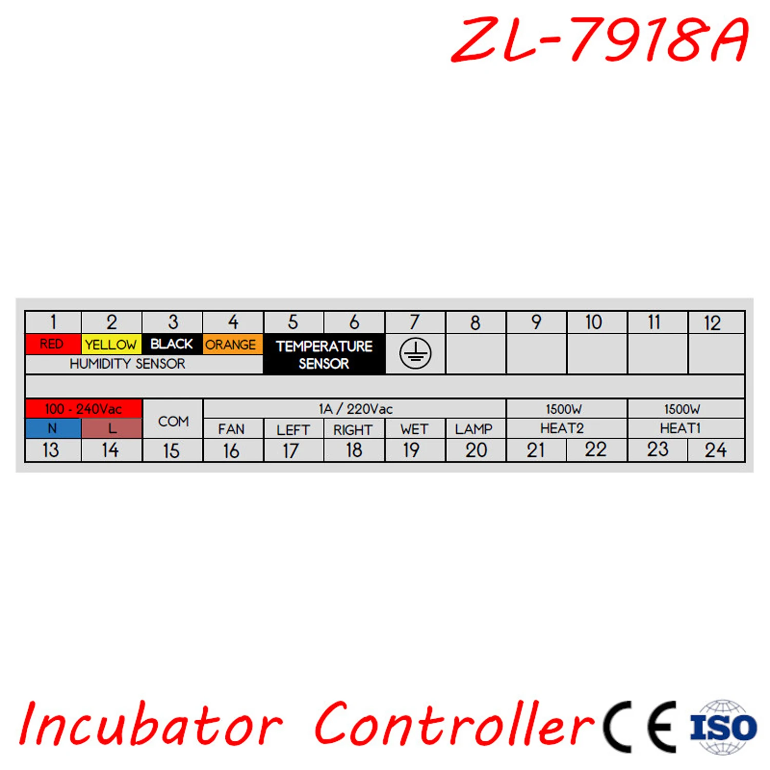 ZL-7918A Multifunctional Automatic Controller Automatic Incubator Temperature Humidity Controller XM-18