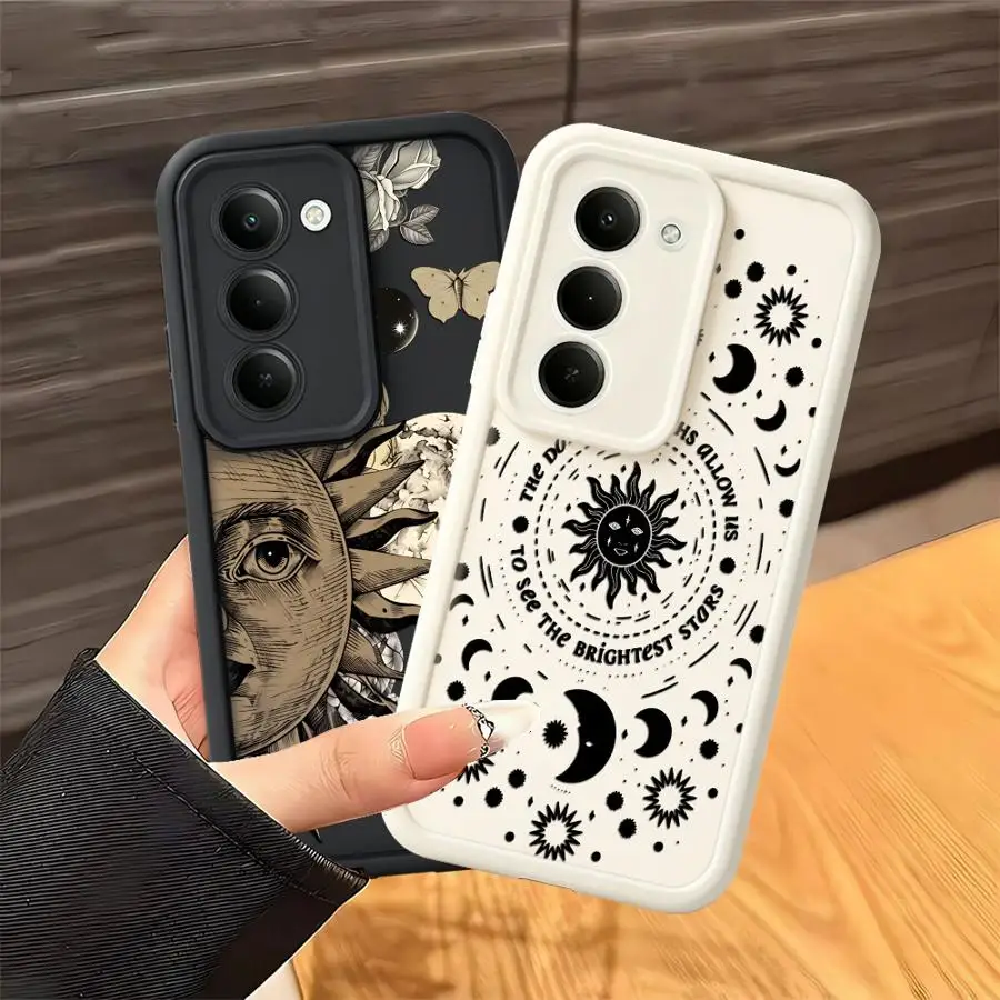 Case for Samsung Galaxy A71 A72 A12 A13 A23 A35 A36 A15 A16 A53 A54 A34 A51 A73 A56 A26 A32 Phone Cover Antique Solar Portrait