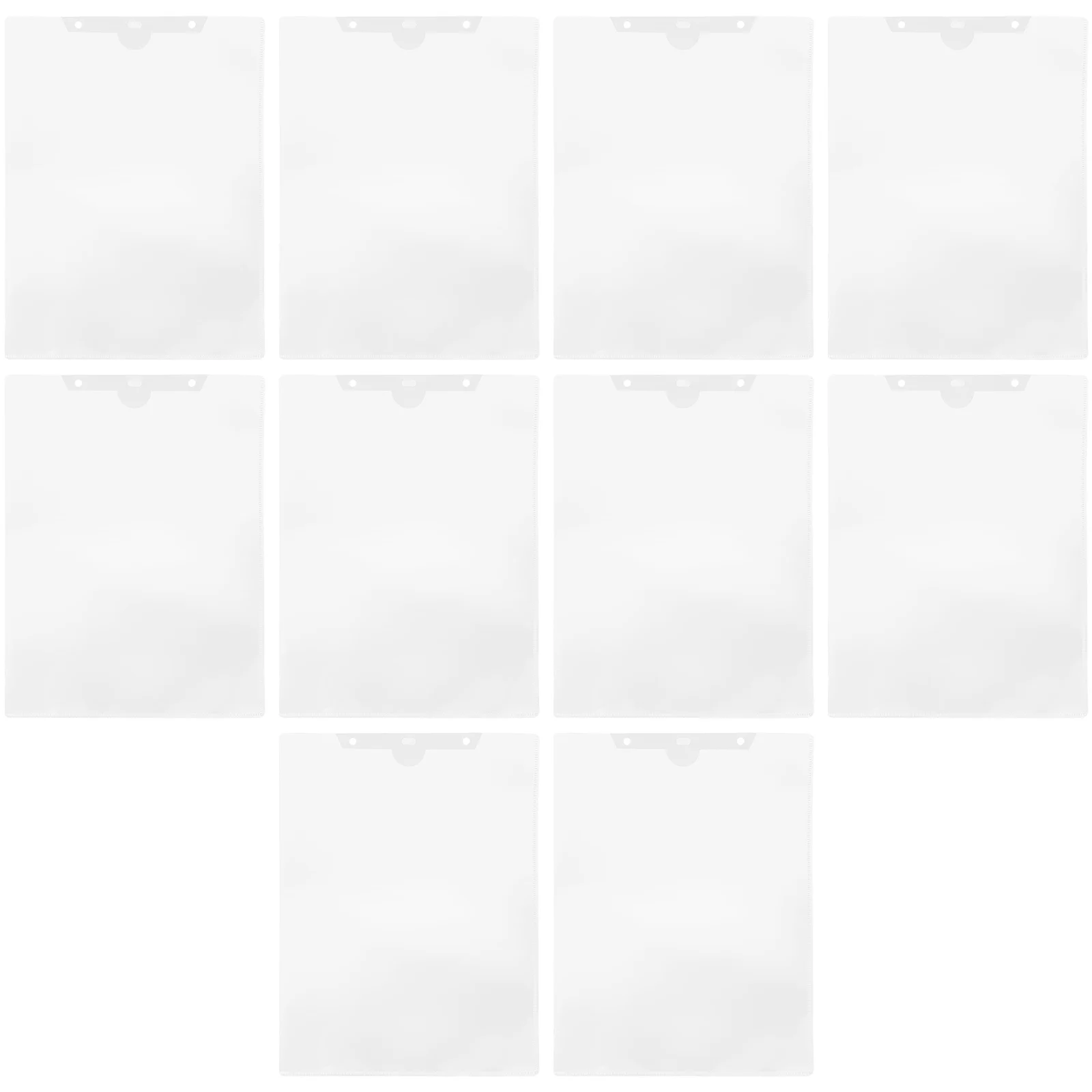

10pcs Rubber Sleeve Paper Bag Transparent Paper File Folder Storage Document Folder For Office PP Office Supply Exam Storage