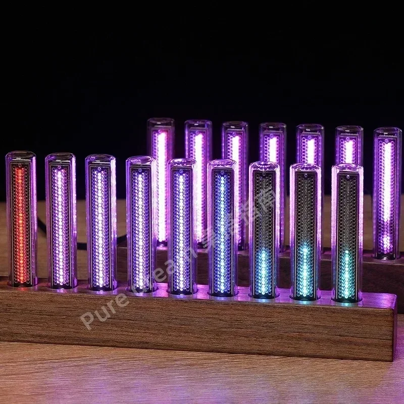 NEW 12-Bit RGB Pickup Level Light LED Display Sound Level Meter Music Indicator Desktop Light