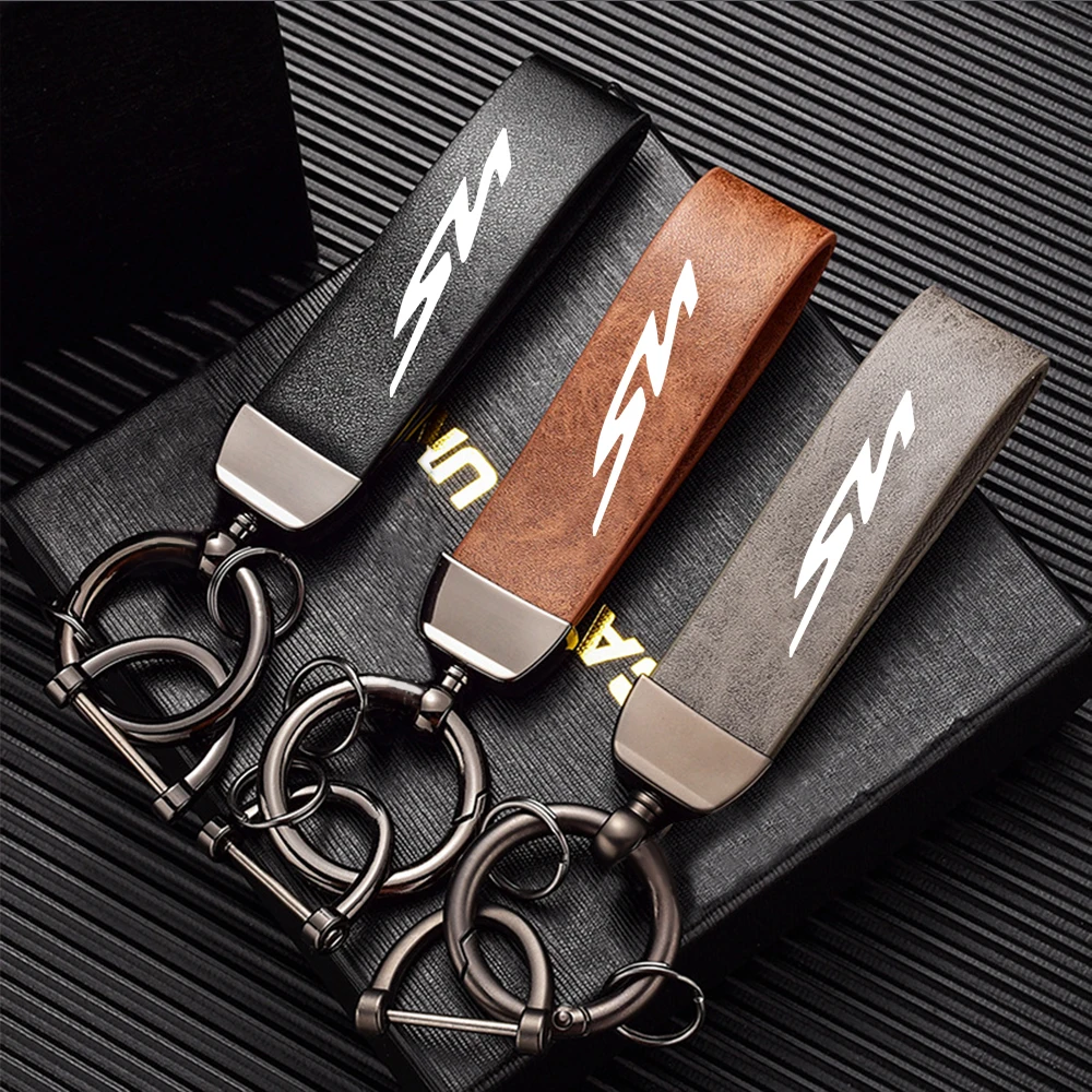 

for HONDA SH 125/150/160 / 125i/150i/160i High-Grade leather Motorcycle Keychain Holder Keyring